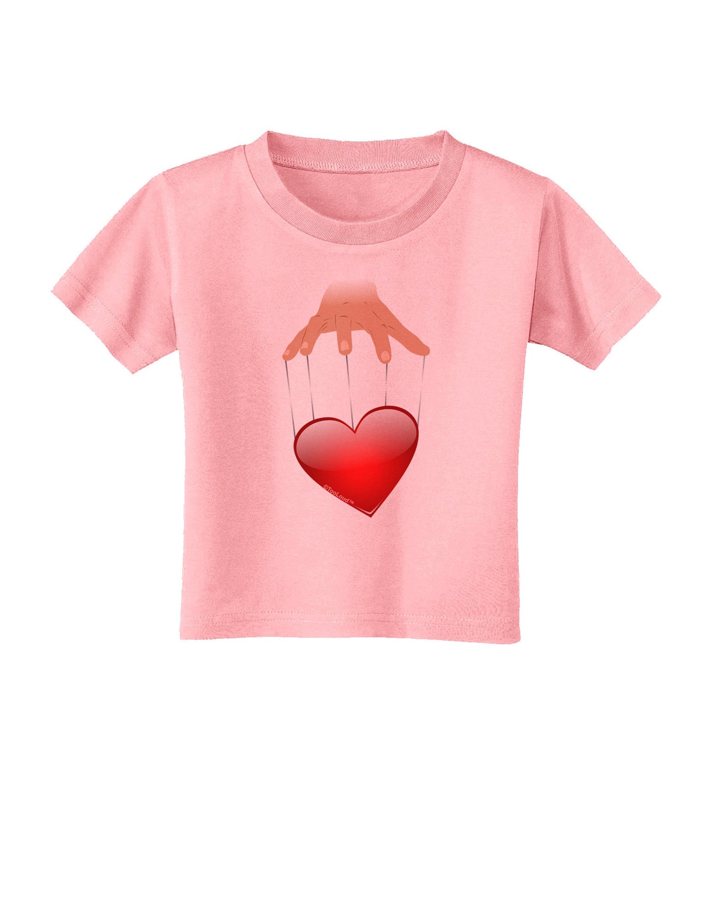 Heart on Puppet Strings Toddler T-Shirt-Toddler T-Shirt-TooLoud-Candy-Pink-2T-Davson Sales