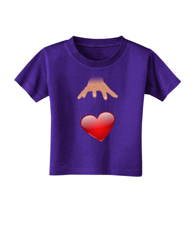 Heart on Puppet Strings Toddler T-Shirt Dark-Toddler T-Shirt-TooLoud-Purple-2T-Davson Sales