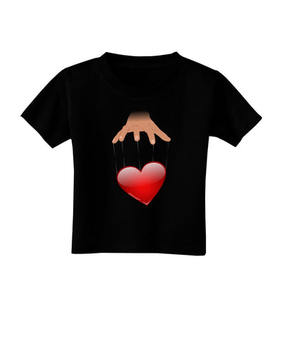 Heart on Puppet Strings Toddler T-Shirt Dark-Toddler T-Shirt-TooLoud-Black-2T-Davson Sales