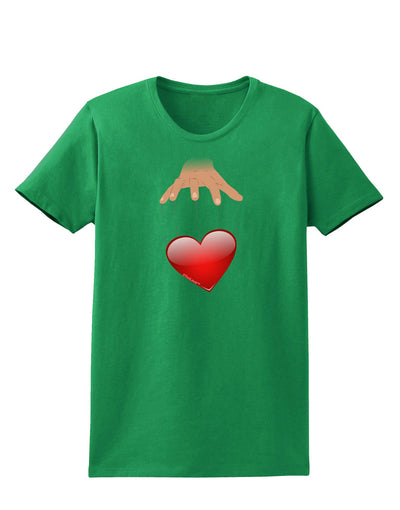 Heart on Puppet Strings Womens Dark T-Shirt-TooLoud-Kelly-Green-X-Small-Davson Sales