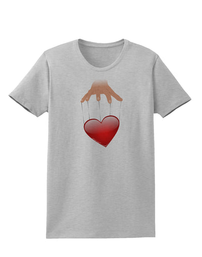 Heart on Puppet Strings Womens T-Shirt-Womens T-Shirt-TooLoud-AshGray-X-Small-Davson Sales