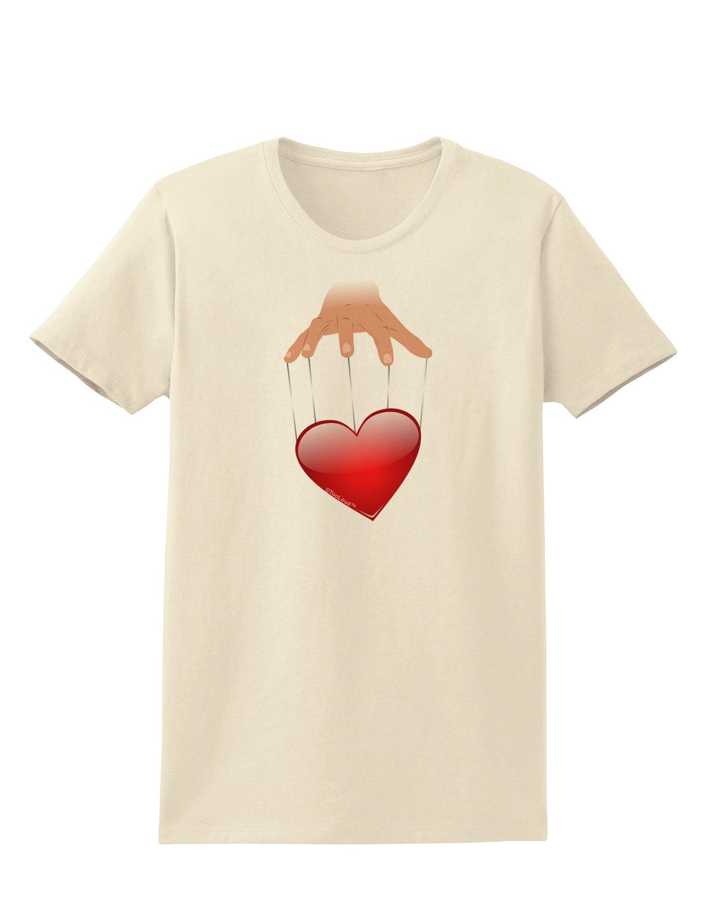 Heart on Puppet Strings Womens T-Shirt-Womens T-Shirt-TooLoud-Natural-X-Small-Davson Sales