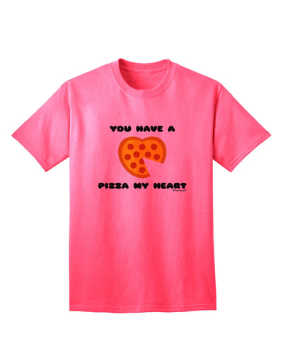 Heartwarming Pizza Adult T-Shirt by TooLoud-Mens T-shirts-TooLoud-Neon-Pink-Small-Davson Sales