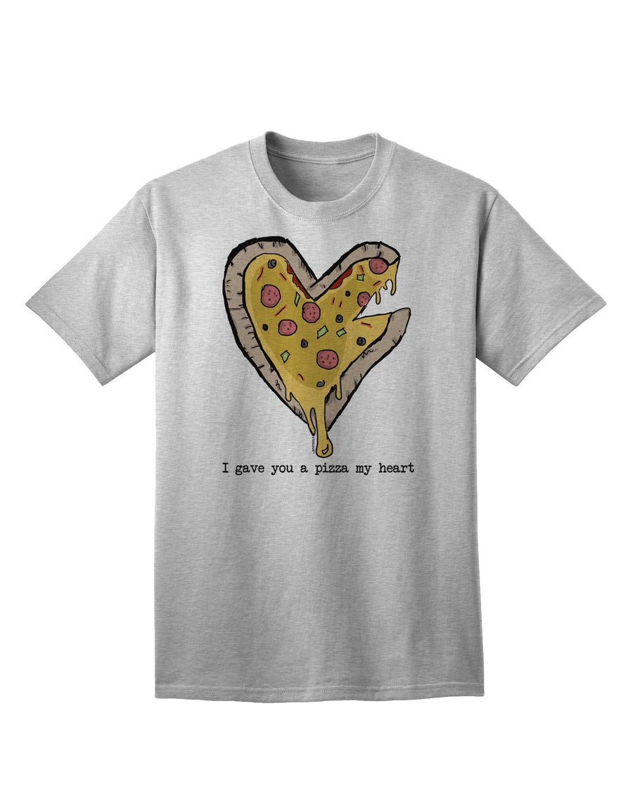 Heartwarming Pizza-themed Adult T-Shirt by TooLoud-Mens T-shirts-TooLoud-White-Small-Davson Sales