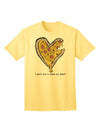 Heartwarming Pizza-themed Adult T-Shirt by TooLoud-Mens T-shirts-TooLoud-Yellow-Small-Davson Sales