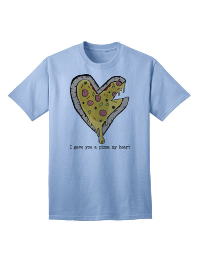 Heartwarming Pizza-themed Adult T-Shirt by TooLoud-Mens T-shirts-TooLoud-Light-Blue-Small-Davson Sales