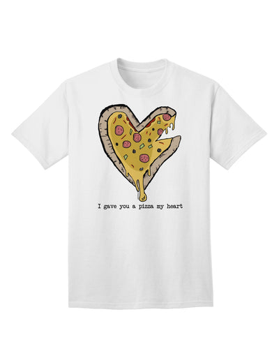 Heartwarming Pizza-themed Adult T-Shirt by TooLoud-Mens T-shirts-TooLoud-White-Small-Davson Sales