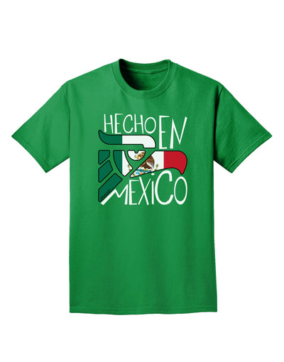 Hecho en Mexico Design - Mexican Flag Adult Dark T-Shirt by TooLoud-Mens T-Shirt-TooLoud-Kelly-Green-Small-Davson Sales