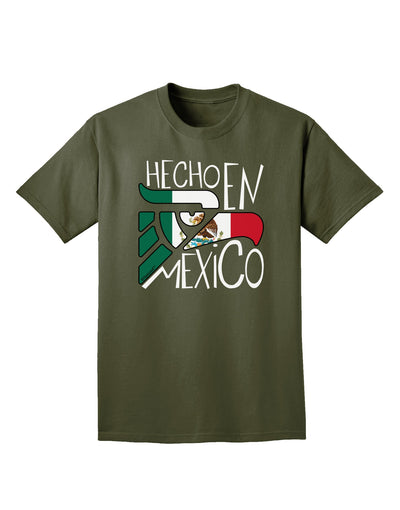 Hecho en Mexico Design - Mexican Flag Adult Dark T-Shirt by TooLoud-Mens T-Shirt-TooLoud-Military-Green-Small-Davson Sales