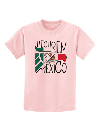 Hecho en Mexico Design - Mexican Flag Childrens T-Shirt by TooLoud-Childrens T-Shirt-TooLoud-PalePink-X-Small-Davson Sales