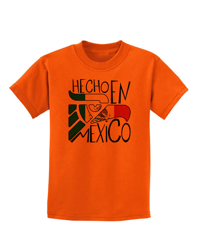Hecho en Mexico Design - Mexican Flag Childrens T-Shirt by TooLoud-Childrens T-Shirt-TooLoud-Orange-X-Small-Davson Sales