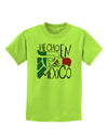 Hecho en Mexico Design - Mexican Flag Childrens T-Shirt by TooLoud-Childrens T-Shirt-TooLoud-Lime-Green-X-Small-Davson Sales