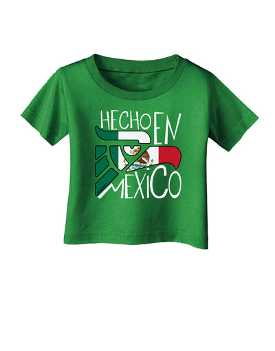 Hecho en Mexico Design - Mexican Flag Infant T-Shirt Dark by TooLoud-Infant T-Shirt-TooLoud-Clover-Green-06-Months-Davson Sales
