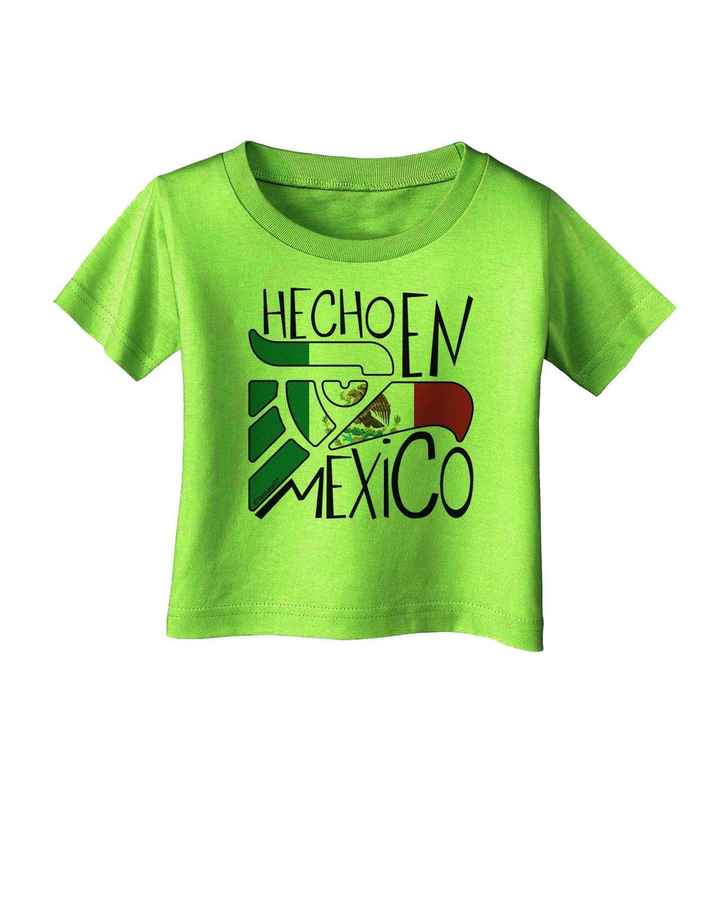 Hecho en Mexico Design - Mexican Flag Infant T-Shirt by TooLoud-Infant T-Shirt-TooLoud-Lime-Green-06-Months-Davson Sales