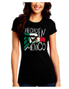 Hecho en Mexico Design - Mexican Flag Juniors Crew Dark T-Shirt by TooLoud-T-Shirts Juniors Tops-TooLoud-Black-Juniors Fitted Small-Davson Sales