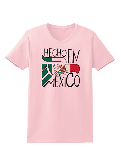 Hecho en Mexico Design - Mexican Flag Womens T-Shirt by TooLoud-Womens T-Shirt-TooLoud-PalePink-X-Small-Davson Sales