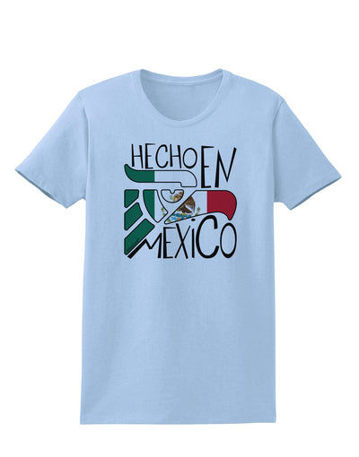 Hecho en Mexico Design - Mexican Flag Womens T-Shirt by TooLoud-Womens T-Shirt-TooLoud-Light-Blue-X-Small-Davson Sales