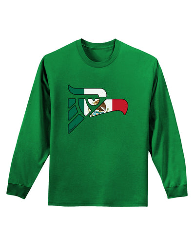 Hecho en Mexico Eagle Symbol - Mexican Flag Adult Long Sleeve Dark T-Shirt by TooLoud-TooLoud-Kelly-Green-Small-Davson Sales