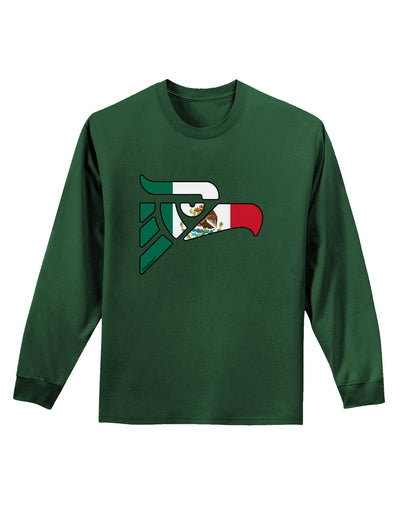 Hecho en Mexico Eagle Symbol - Mexican Flag Adult Long Sleeve Dark T-Shirt by TooLoud-TooLoud-Dark-Green-Small-Davson Sales