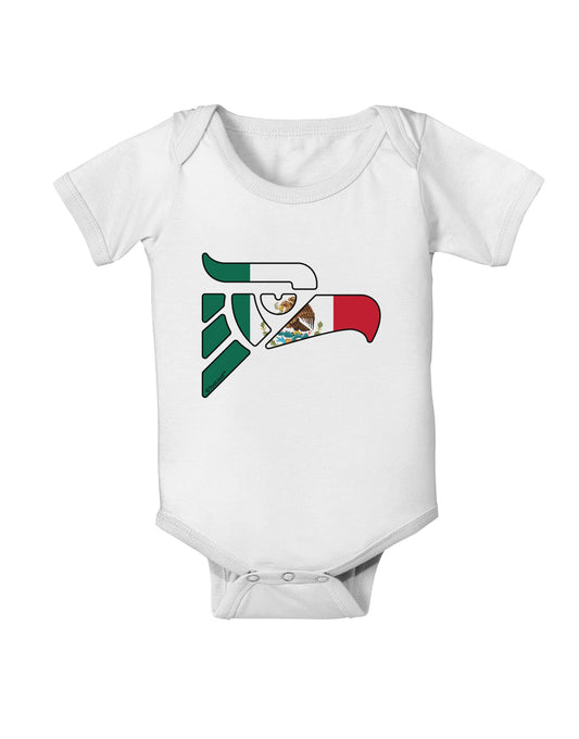 Hecho en Mexico Eagle Symbol - Mexican Flag Baby Romper Bodysuit by TooLoud-Baby Romper-TooLoud-White-06-Months-Davson Sales