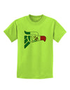 Hecho en Mexico Eagle Symbol - Mexican Flag Childrens T-Shirt by TooLoud-Childrens T-Shirt-TooLoud-Lime-Green-X-Small-Davson Sales