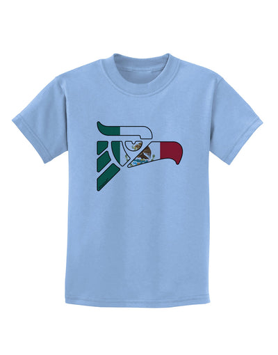 Hecho en Mexico Eagle Symbol - Mexican Flag Childrens T-Shirt by TooLoud-Childrens T-Shirt-TooLoud-Light-Blue-X-Small-Davson Sales