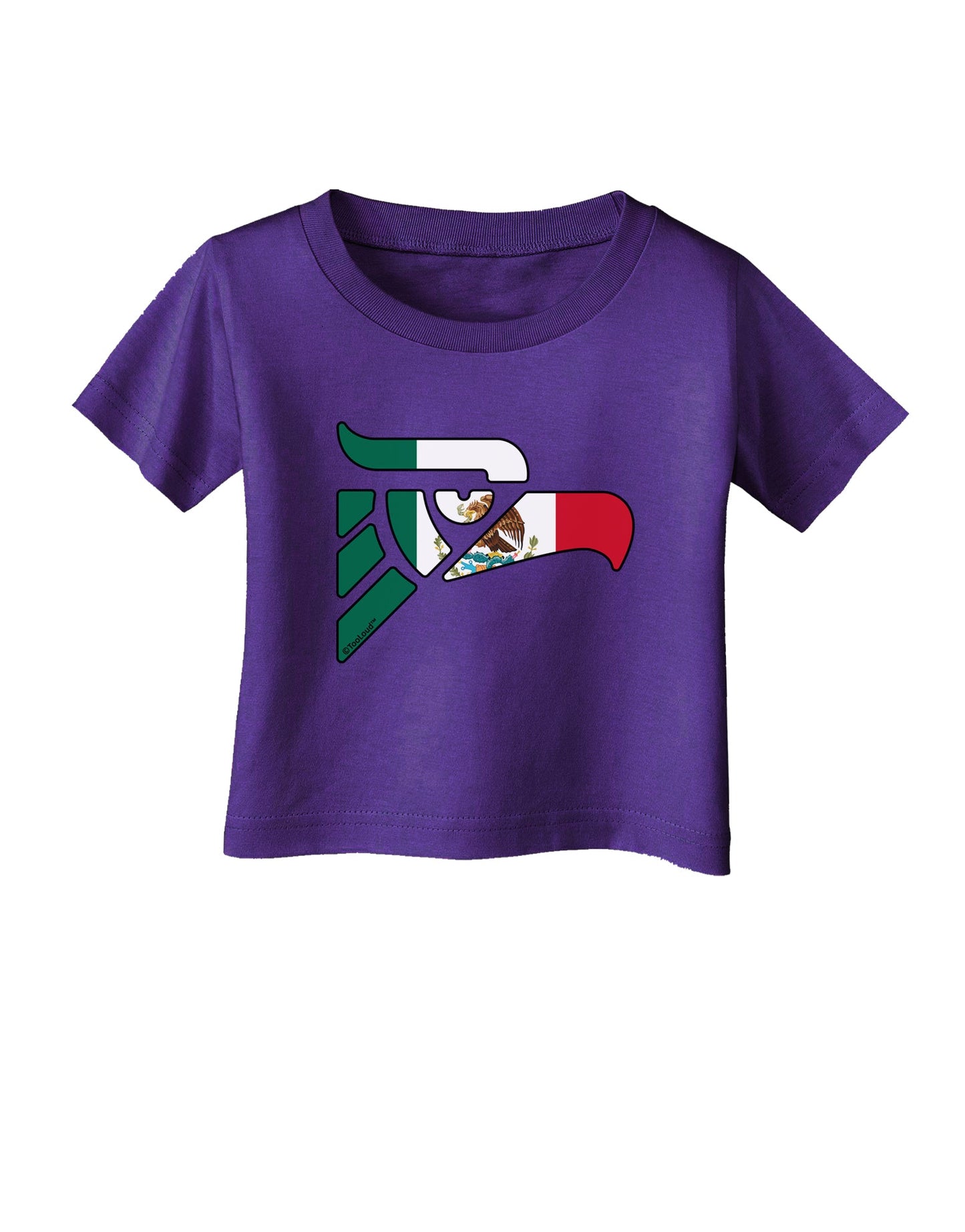 Hecho en Mexico Eagle Symbol - Mexican Flag Infant T-Shirt Dark by TooLoud-Infant T-Shirt-TooLoud-Purple-06-Months-Davson Sales
