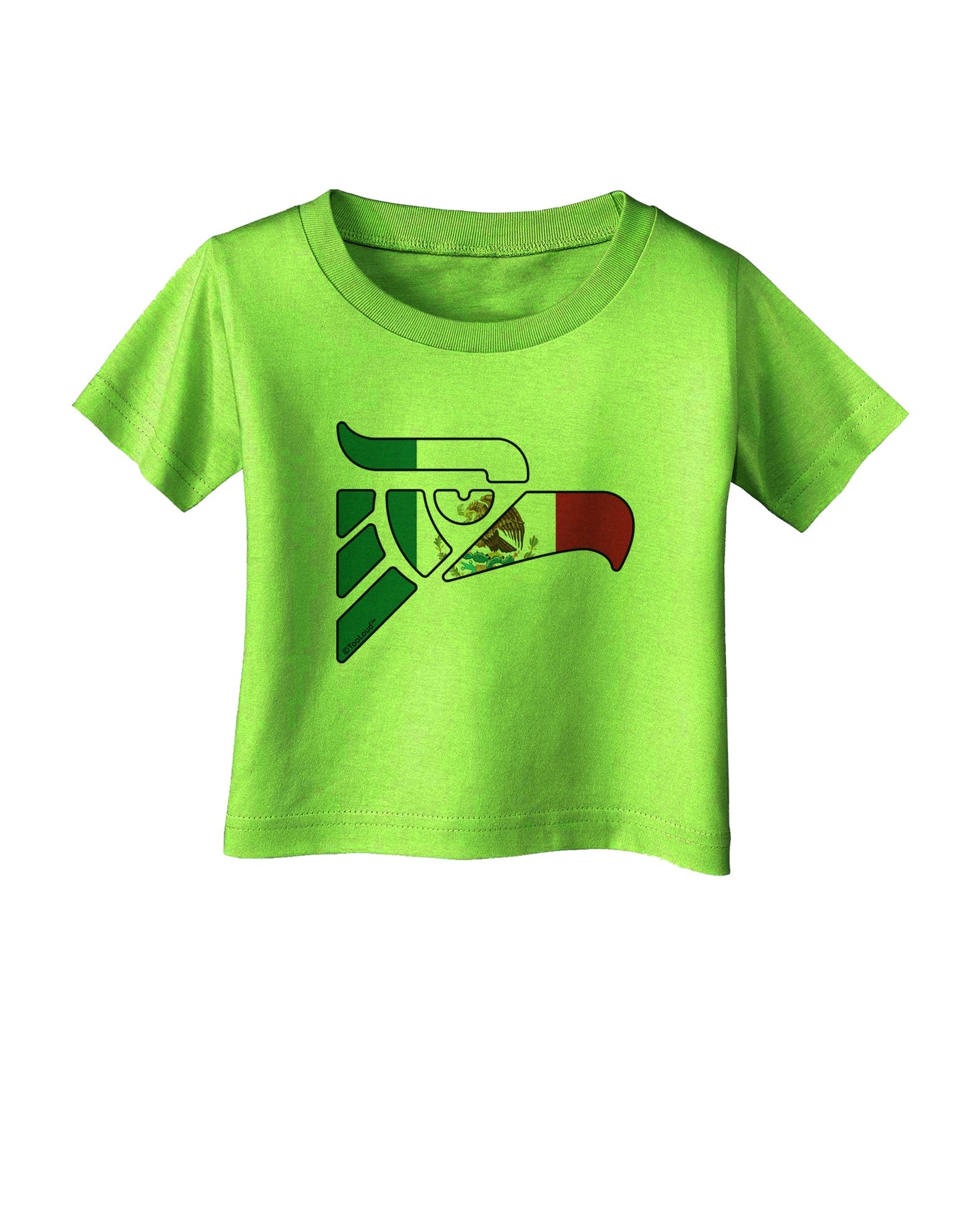 Hecho en Mexico Eagle Symbol - Mexican Flag Infant T-Shirt by TooLoud-Infant T-Shirt-TooLoud-Lime-Green-06-Months-Davson Sales