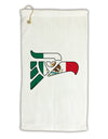 Hecho en Mexico Eagle Symbol - Mexican Flag Micro Terry Gromet Golf Towel 16 x 25 inch by TooLoud-Golf Towel-TooLoud-White-Davson Sales