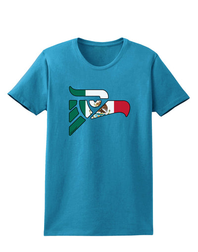 Hecho en Mexico Eagle Symbol - Mexican Flag Womens Dark T-Shirt by TooLoud-Womens T-Shirt-TooLoud-Turquoise-X-Small-Davson Sales