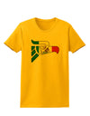 Hecho en Mexico Eagle Symbol - Mexican Flag Womens T-Shirt by TooLoud-Womens T-Shirt-TooLoud-Gold-X-Small-Davson Sales