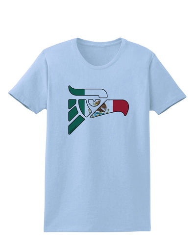 Hecho en Mexico Eagle Symbol - Mexican Flag Womens T-Shirt by TooLoud-Womens T-Shirt-TooLoud-Light-Blue-X-Small-Davson Sales