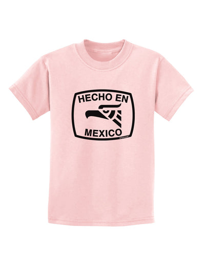 Hecho en Mexico Eagle Symbol with Text Childrens T-Shirt by TooLoud-Childrens T-Shirt-TooLoud-PalePink-X-Small-Davson Sales