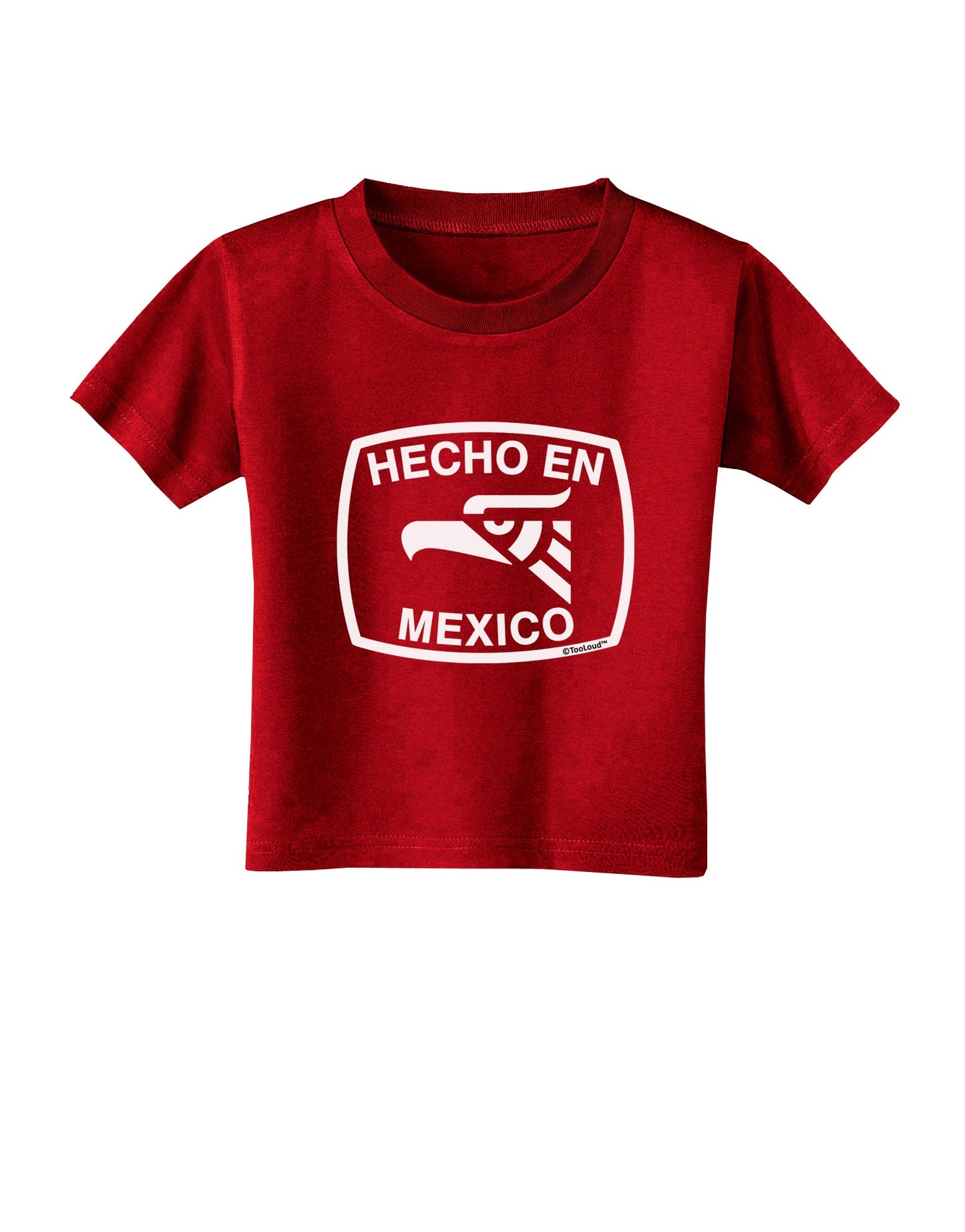 Hecho en Mexico Eagle Symbol with Text Toddler T-Shirt Dark by TooLoud-Toddler T-Shirt-TooLoud-Red-2T-Davson Sales