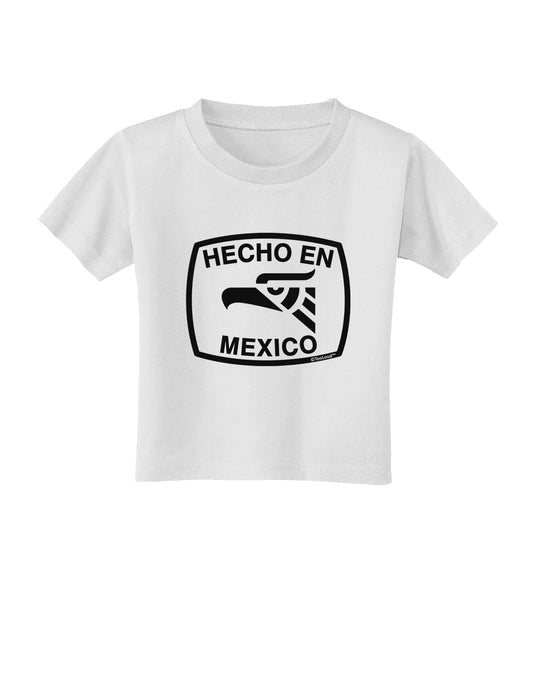 Hecho en Mexico Eagle Symbol with Text Toddler T-Shirt by TooLoud-Toddler T-Shirt-TooLoud-White-2T-Davson Sales