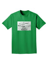 Helicopter Sketch Adult Dark T-Shirt-Mens T-Shirt-TooLoud-Kelly-Green-Small-Davson Sales