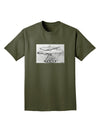 Helicopter Sketch Adult Dark T-Shirt-Mens T-Shirt-TooLoud-Military-Green-Small-Davson Sales