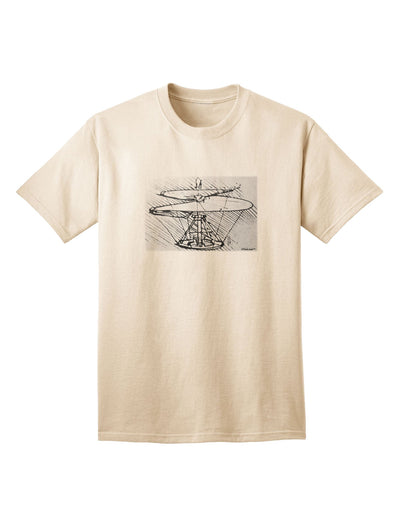 Helicopter Sketch Adult T-Shirt-unisex t-shirt-TooLoud-Natural-Small-Davson Sales