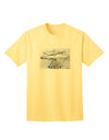 Helicopter Sketch Adult T-Shirt-unisex t-shirt-TooLoud-Yellow-Small-Davson Sales