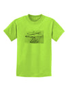 Helicopter Sketch Childrens T-Shirt-Childrens T-Shirt-TooLoud-Lime-Green-X-Small-Davson Sales