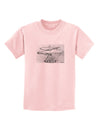 Helicopter Sketch Childrens T-Shirt-Childrens T-Shirt-TooLoud-PalePink-X-Small-Davson Sales