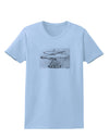 Helicopter Sketch Womens T-Shirt-Womens T-Shirt-TooLoud-Light-Blue-X-Small-Davson Sales