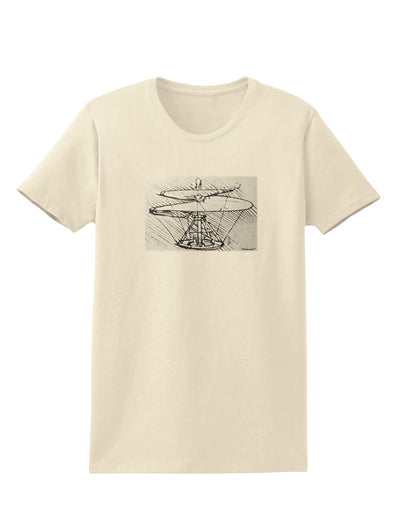 Helicopter Sketch Womens T-Shirt-Womens T-Shirt-TooLoud-Natural-X-Small-Davson Sales