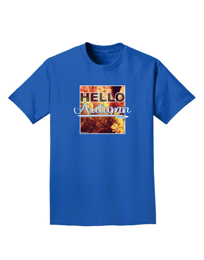 Hello Autumn Adult Dark T-Shirt-Mens T-Shirt-TooLoud-Royal-Blue-Small-Davson Sales