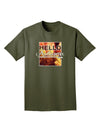 Hello Autumn Adult Dark T-Shirt-Mens T-Shirt-TooLoud-Military-Green-Small-Davson Sales
