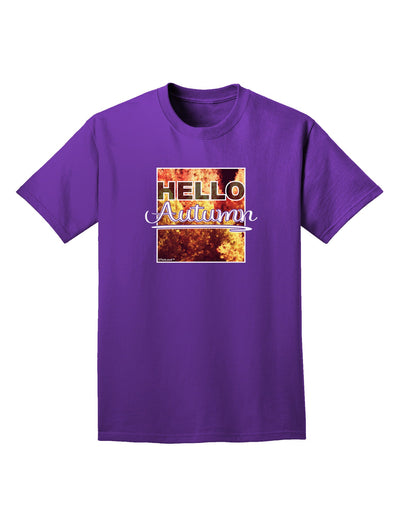Hello Autumn Adult Dark T-Shirt-Mens T-Shirt-TooLoud-Purple-Small-Davson Sales