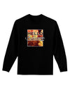 Hello Autumn Adult Long Sleeve Dark T-Shirt-TooLoud-Black-Small-Davson Sales