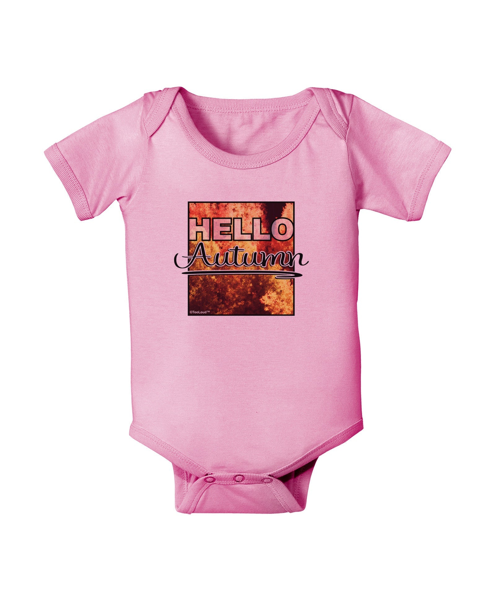 Hello Autumn Baby Romper Bodysuit-Baby Romper-TooLoud-Pink-06-Months-Davson Sales
