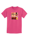Hello Autumn Childrens Dark T-Shirt-Childrens T-Shirt-TooLoud-Sangria-X-Small-Davson Sales