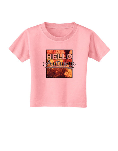 Hello Autumn Toddler T-Shirt-Toddler T-Shirt-TooLoud-Candy-Pink-2T-Davson Sales